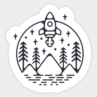 Blast Off! Sticker